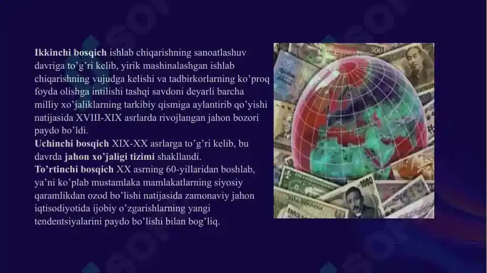 Jahon xo`jaligi va uning evolutsiyasi 4
