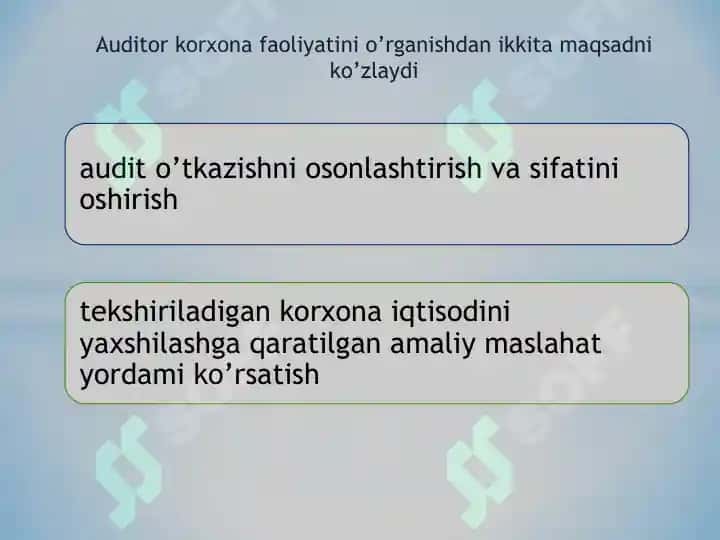 Auditorlik tekshiruvlari natijalarini umumlashtirish va baholash 3