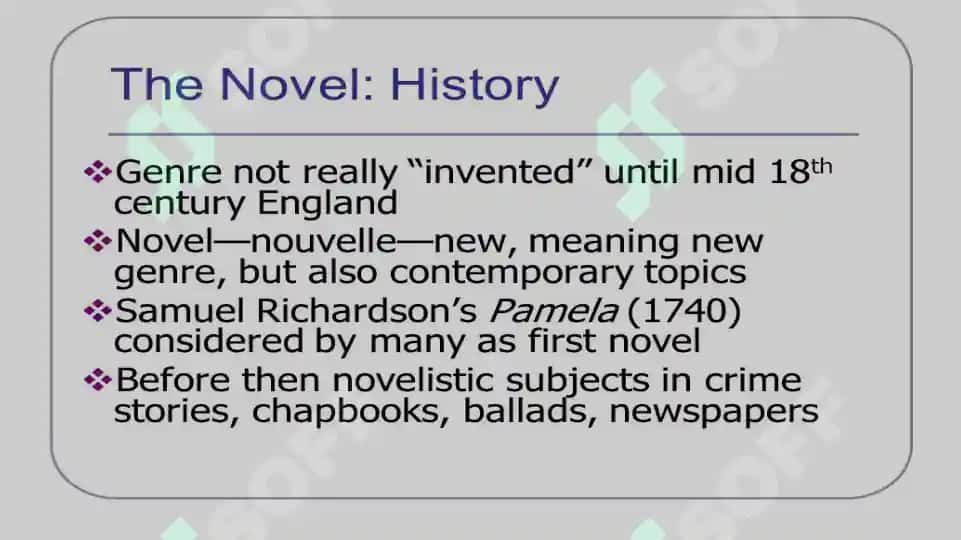 The types of novel in America literature 3