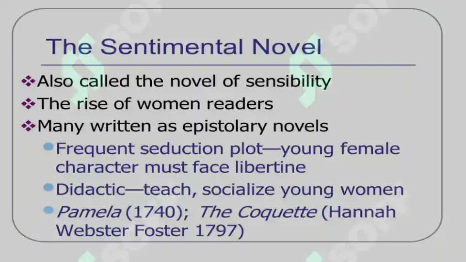 The types of novel in America literature 4