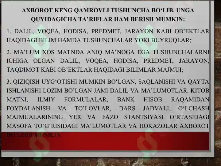 Axborot texnologiyalarini kasbiy faoliyatda qo‘llash fanining predmeti, maqsadi va vazifalari 8
