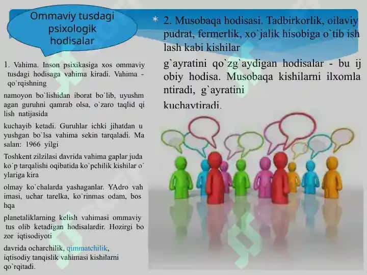 Ommaviy psixologik hodisalar 3