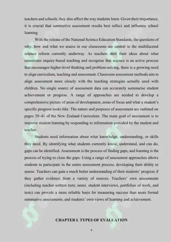 Types of Assessment 6