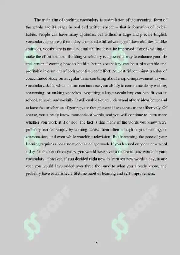 Teaching Vocabulary-Topic 8