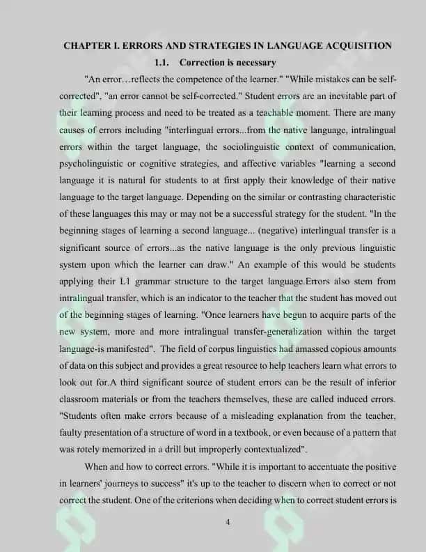 Errors in language teaching 4