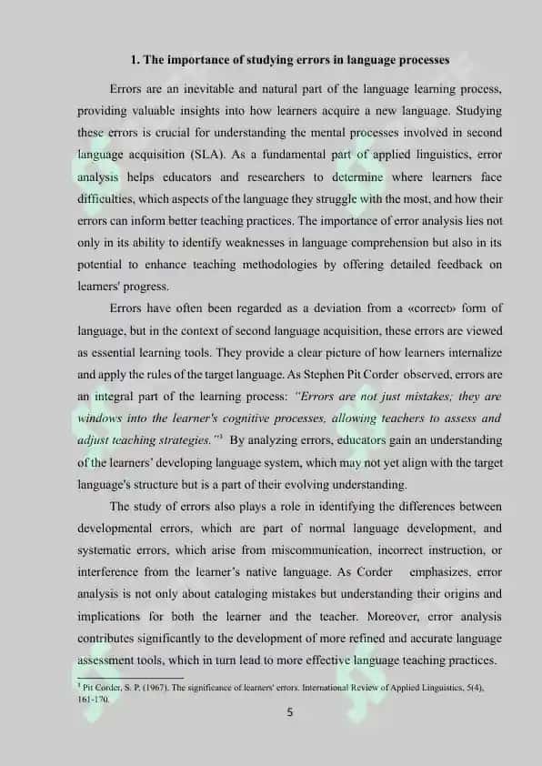 Errors in language teaching 5