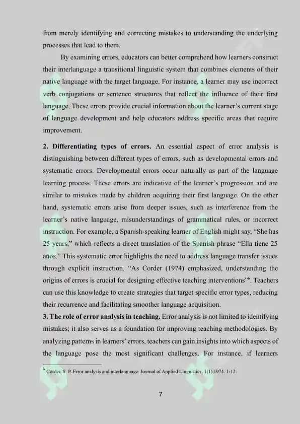 Errors in language teaching 7
