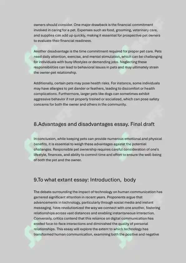 Agree and disagree essay 4