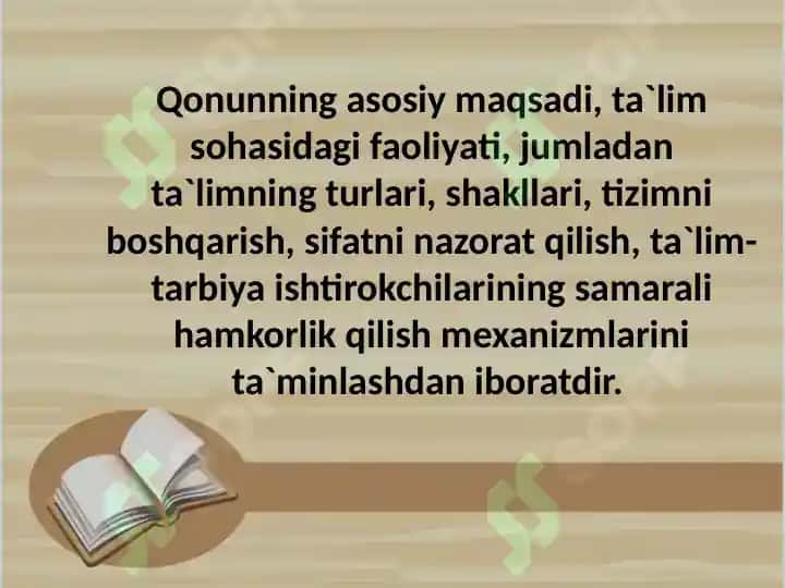 O'zb Resi Ta'lim to'grisidagi qonuni 5