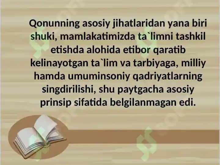 O'zb Resi Ta'lim to'grisidagi qonuni 6