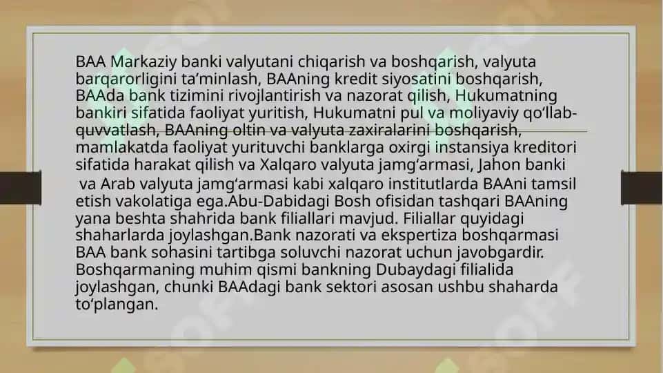 Mashreq Bank“Mashreq Bank “ PSC (BAA) bilan O’zbekiston Respublikasi banklarining aloqalari: muammolari va rivojlanish istiqbollari 3