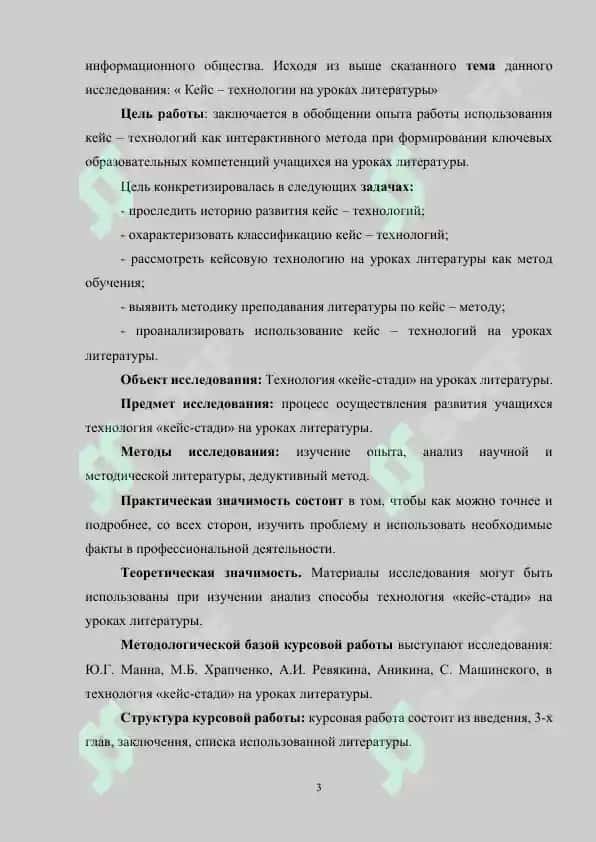 Технология «кейс-стади» на уроках литературы 3