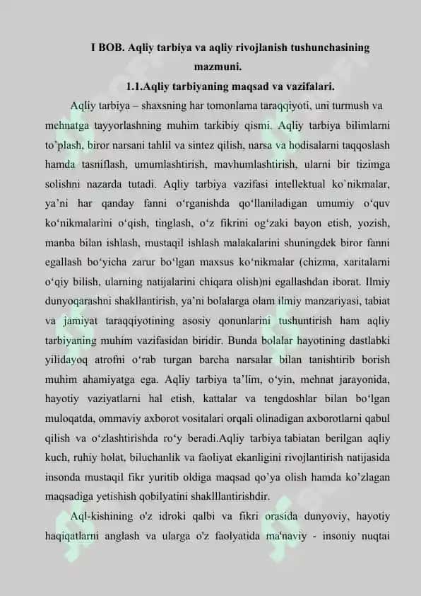 Aqliy tarbiyani tashkil etishda sinf rahbarining faoliyati 6