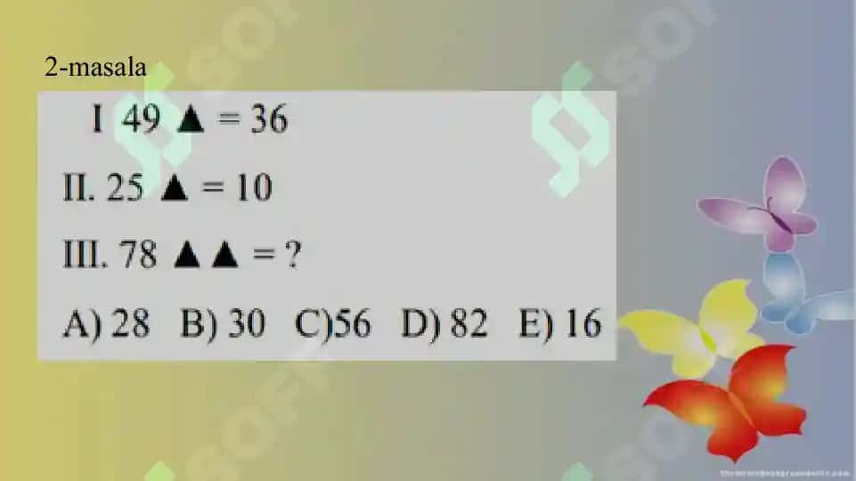 Matematik masalalar to'plami 4