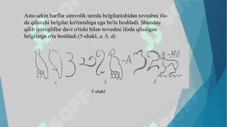Yozuv va uning tаrixiy bosqichlаri 7