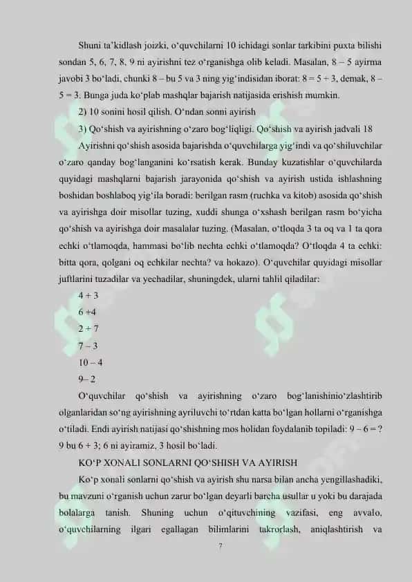 Matematika O'qitish Metodikasi Fanidan 7