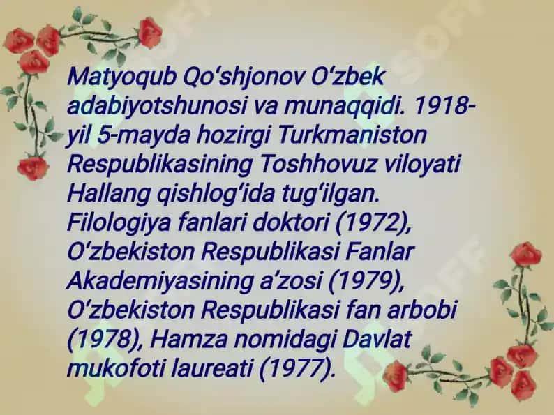 "O'zbekning o'zligi" asari tahlili 3