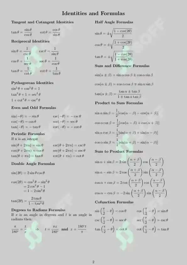 trigonometrik formula 2