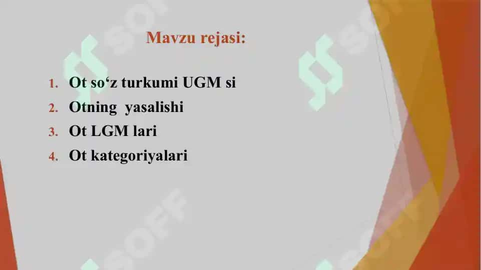 Ot so‘z turkumi 2