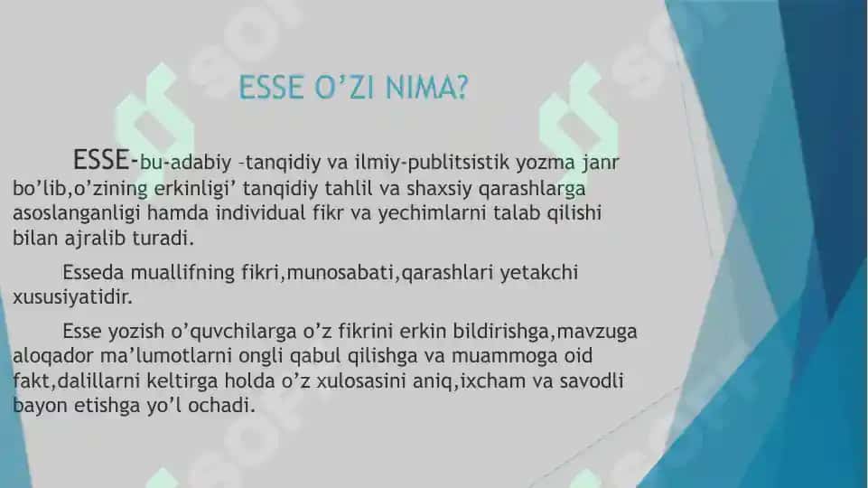 Esselar haqida 3