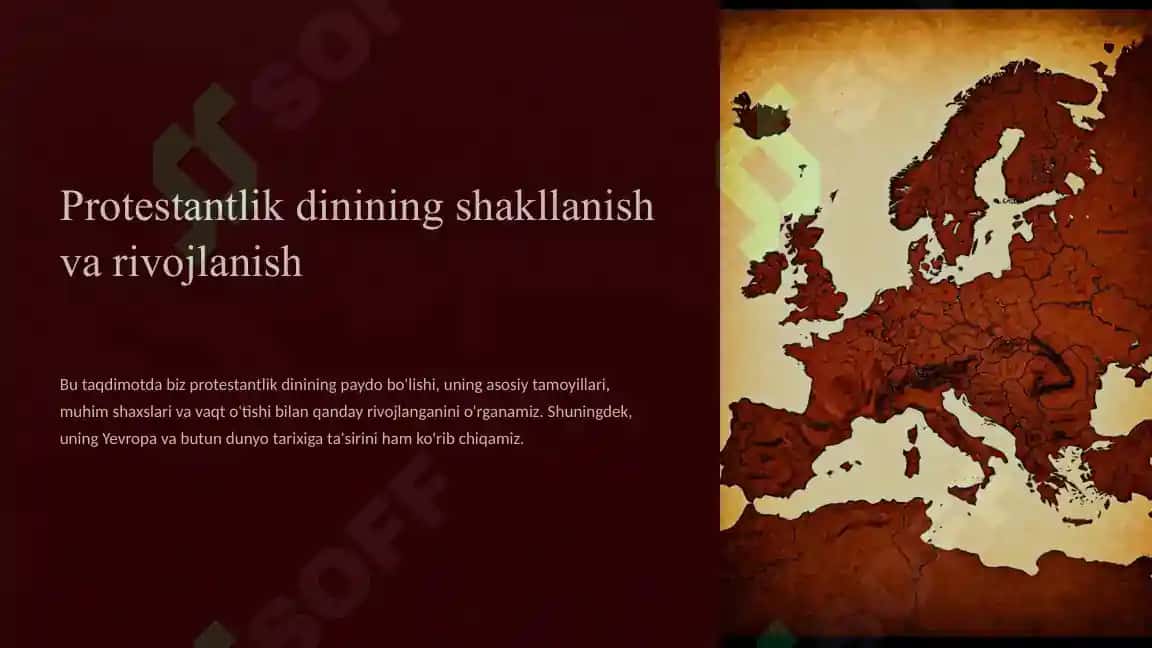 Protestantlik dinining shakllanish va rivojlanishi 2