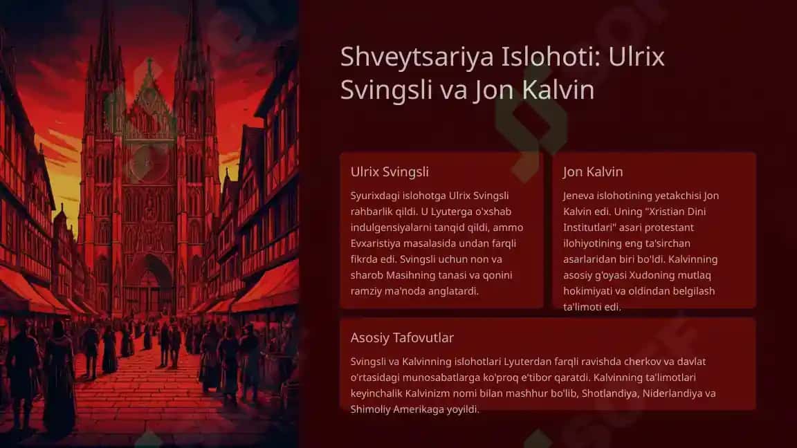 Protestantlik dinining shakllanish va rivojlanishi 7