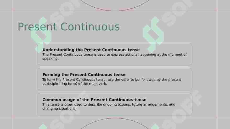 I am doing (present continuous) 5