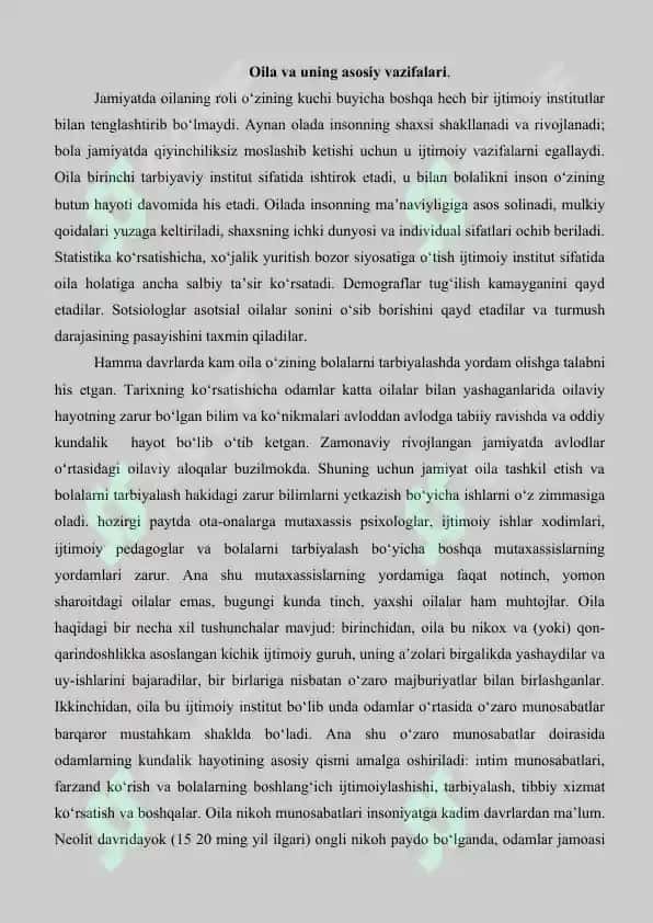 Ota-onalarining qaramog‘isiz qolgan bolalar va oilalar bilan ijtimoiy pedagogik faoliyat 2