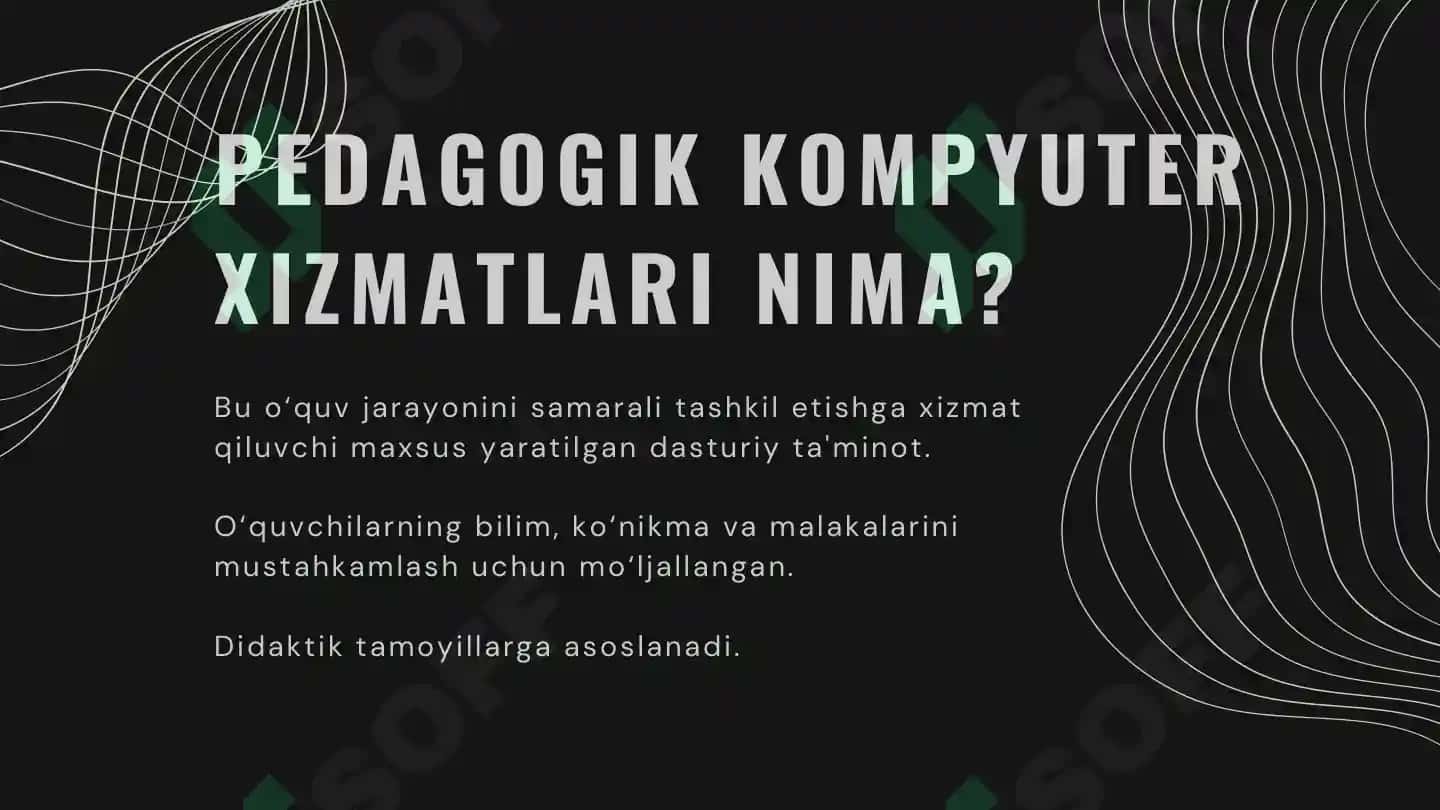 PEDAGOGIK KOMPYUTER DASTURLARI 4