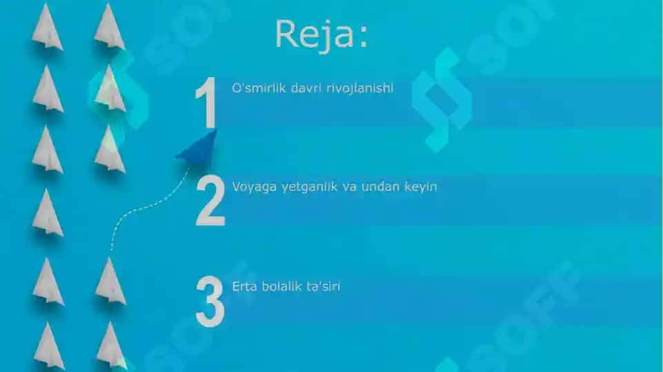 O'smirlarning intellektual va emotsional xususiyatlar rivojlanishi 2