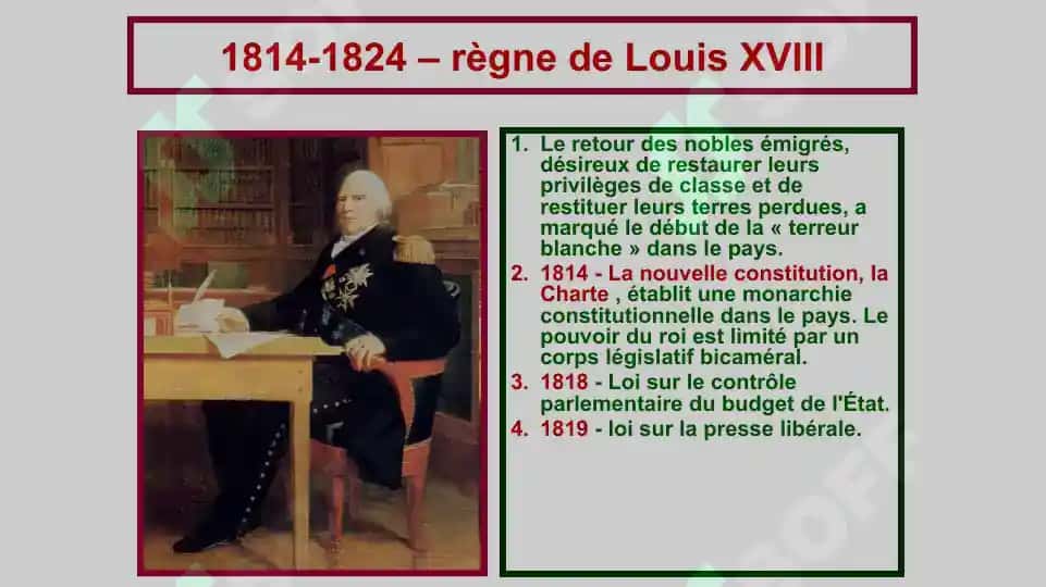 XIX sieèle Consulat et Restauration 3
