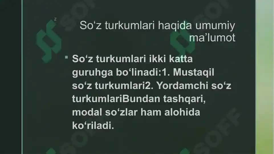 O‘zbek tilida so‘z turkumlari 4