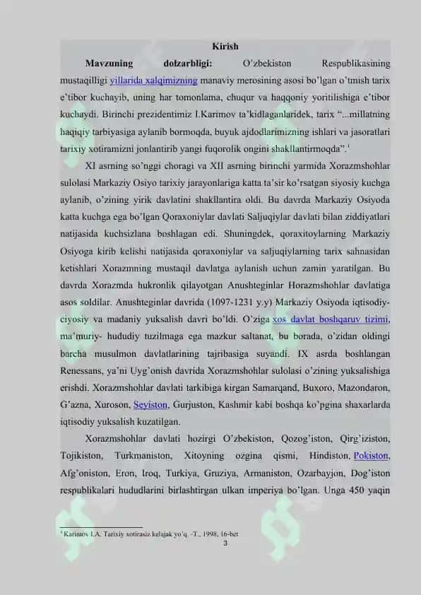 Xorazmshoh – Anushteginiylar sulolasining hokimiyat tepasiga kelishi va siyosiy hayoti 3