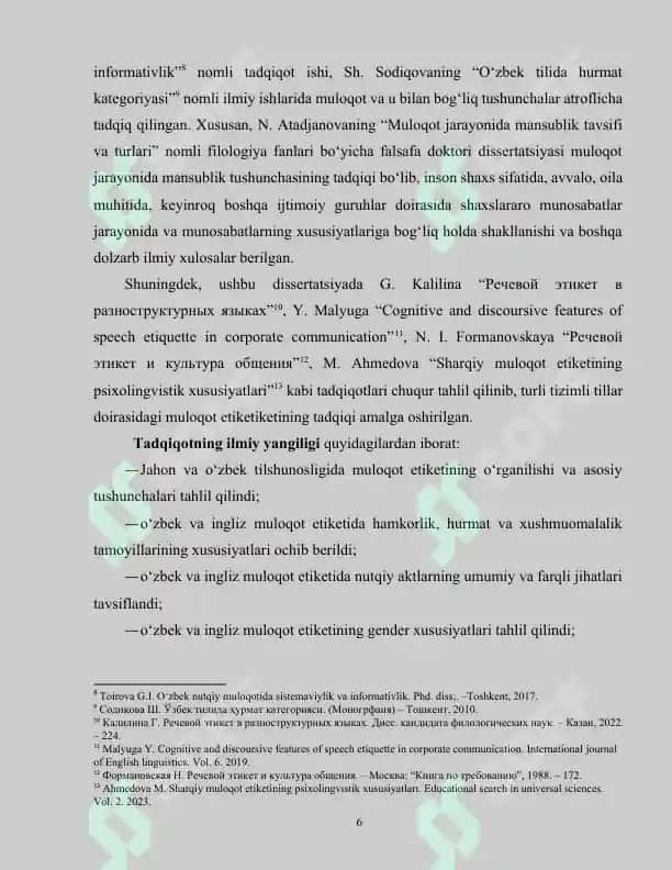 TURLI TIZIMLI TILLARDA MULOQOT ETIKETI TAHLILI 6