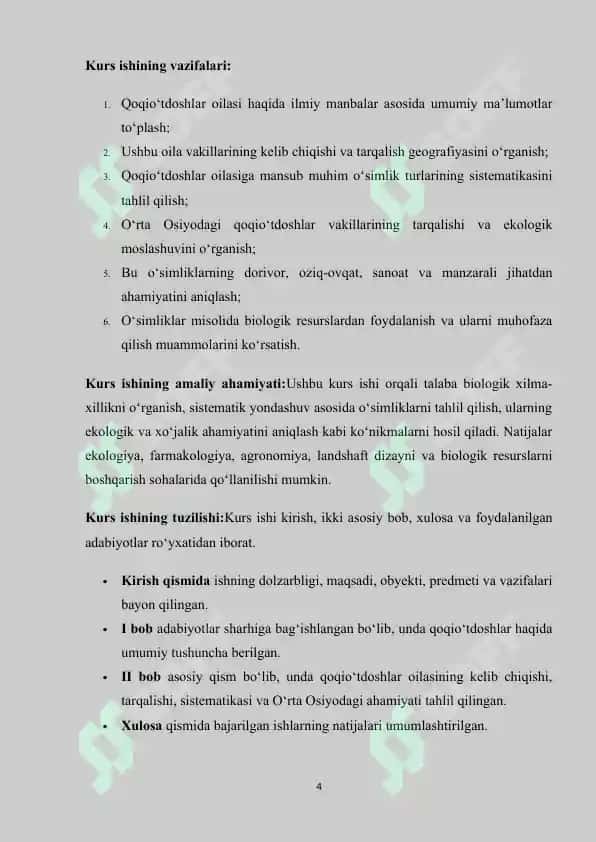 Qoqio'tdoshlar (Asteraceae) oilasi 4