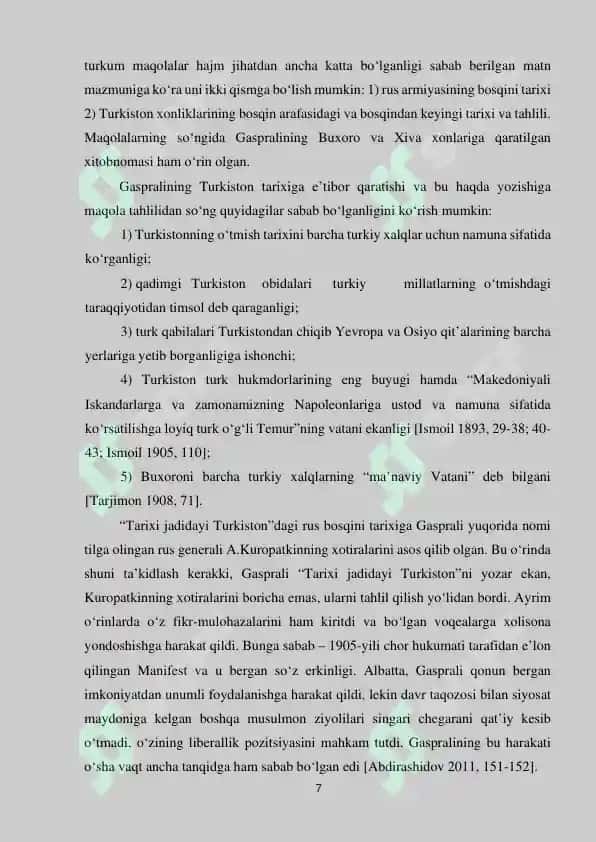 Ismoil Gasprali "Dorur Rohat Musulmonlari" asarining obrazlar tizimi 6