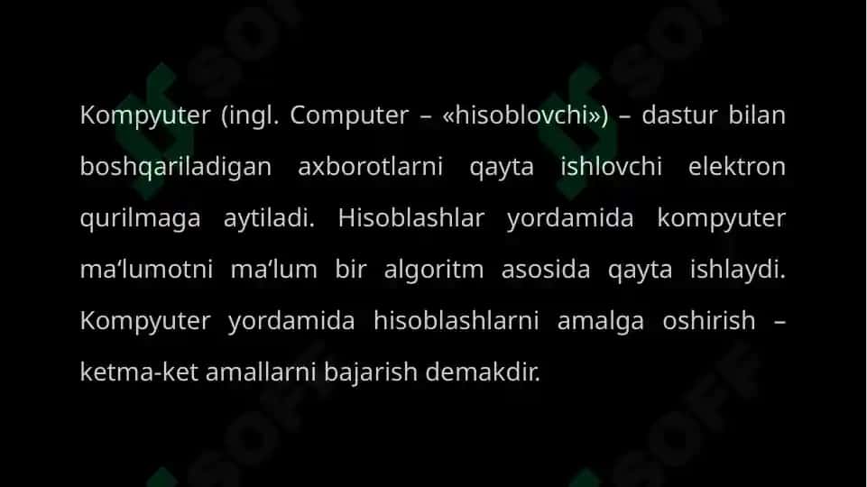 Shaxsiy kompyuterning tuzilishi va uning arxitekturasi 3