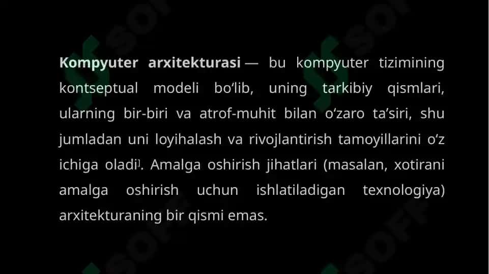 Shaxsiy kompyuterning tuzilishi va uning arxitekturasi 4