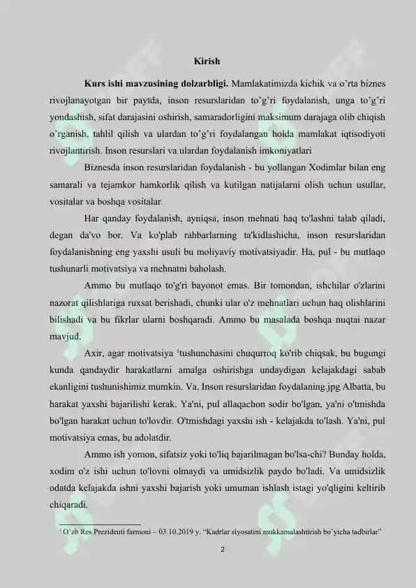 Mehnatni rag’batlantirish 2