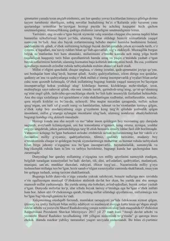 O‘zbekistonning eng yangi tarixi” o‘quv fanining predmeti, maqsadi va vazifalari, nazariy-metodologik tamoyillari. Mustaqillikka erishish arafasida O‘zbekistondagi ijtimoiy-siyosiy jarayonlar 6