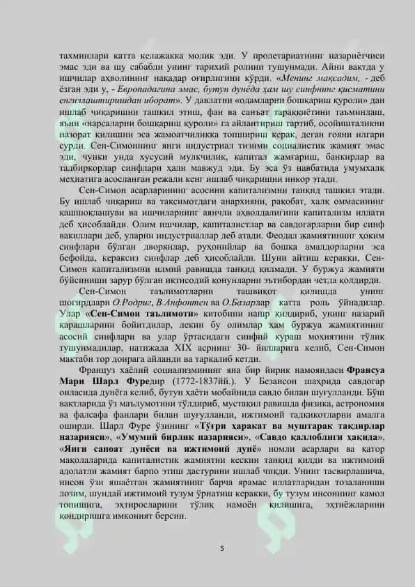 XIX asrdagi Utopik Sotsializm 5