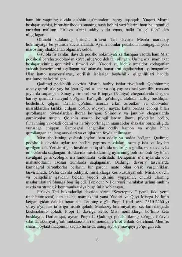 Qadimgi davr jahon siyosiy tarixiga nazar 6