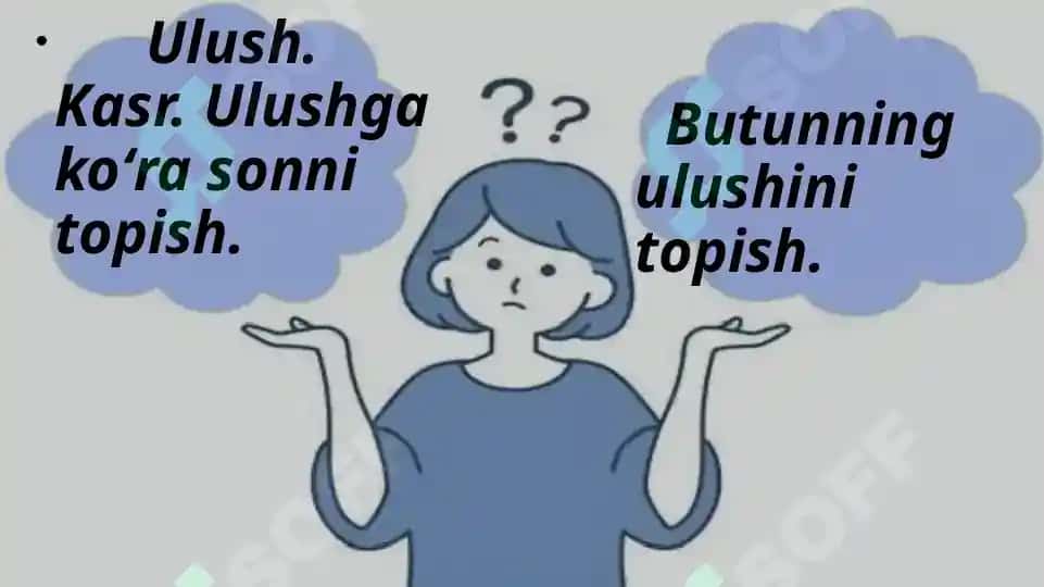 Kasr tushunchasi 2