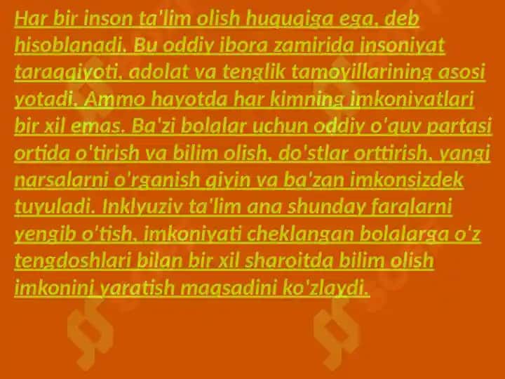 Inklyuziv ta'limning samaradorligi 2