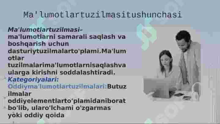 Ma'lumotlar tuzilmasi 3