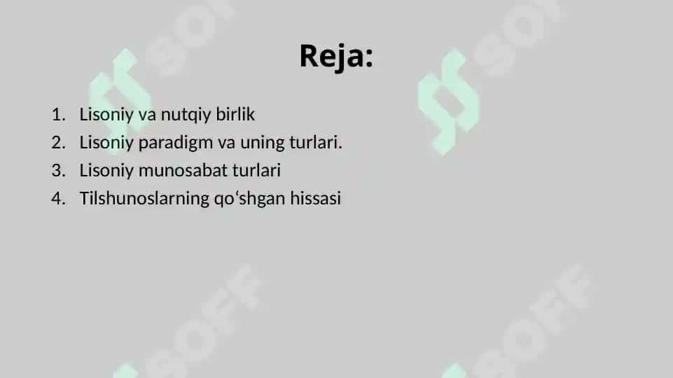 Hozirgi o‘zbek tili taraqqiyotida lingvistik va ekstralingvistik omillar. Hozirgi o‘zbek tilida til, lison, nutq, meyor munosabati 2