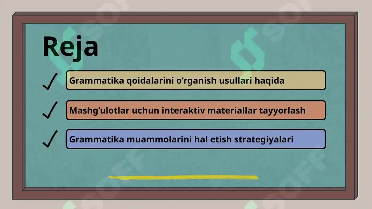 Ingliz tili darslari uchun grammatika mashg'ulotlari 2