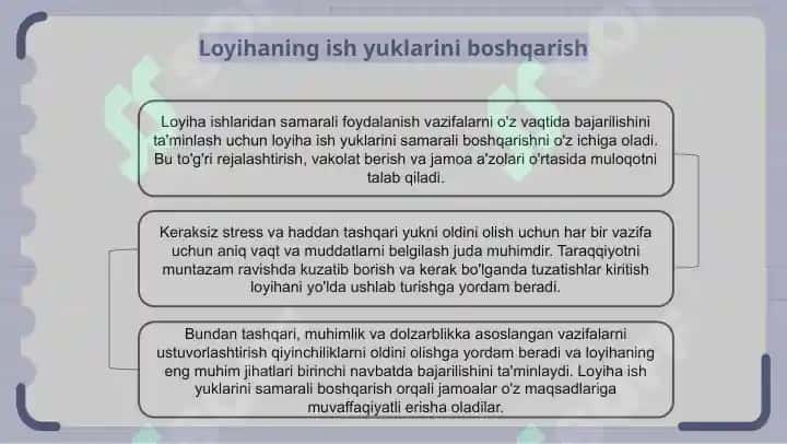Loyiha ishlaridan foydalanish 7