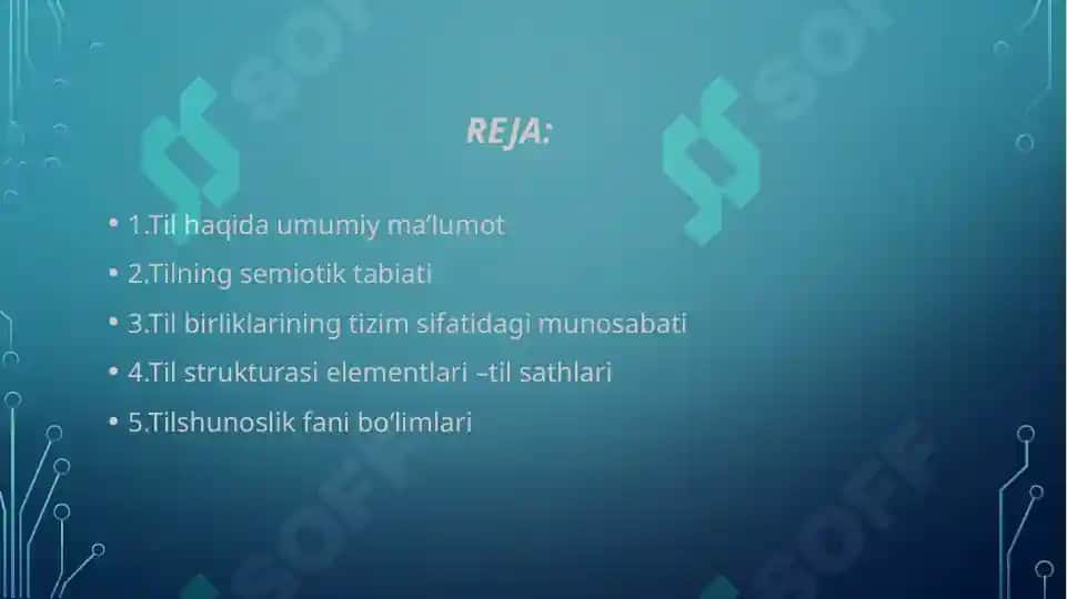 Til va uning ramzlar tizimi 2