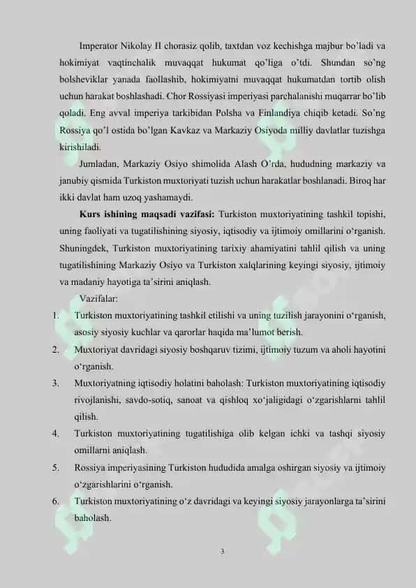 Turkiston muxtoriyati va uning tugatilishi 3